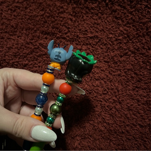 Disney Lilo And Stitch Set Of 2 Handmade Doorable Pens - Picture 6 of 7